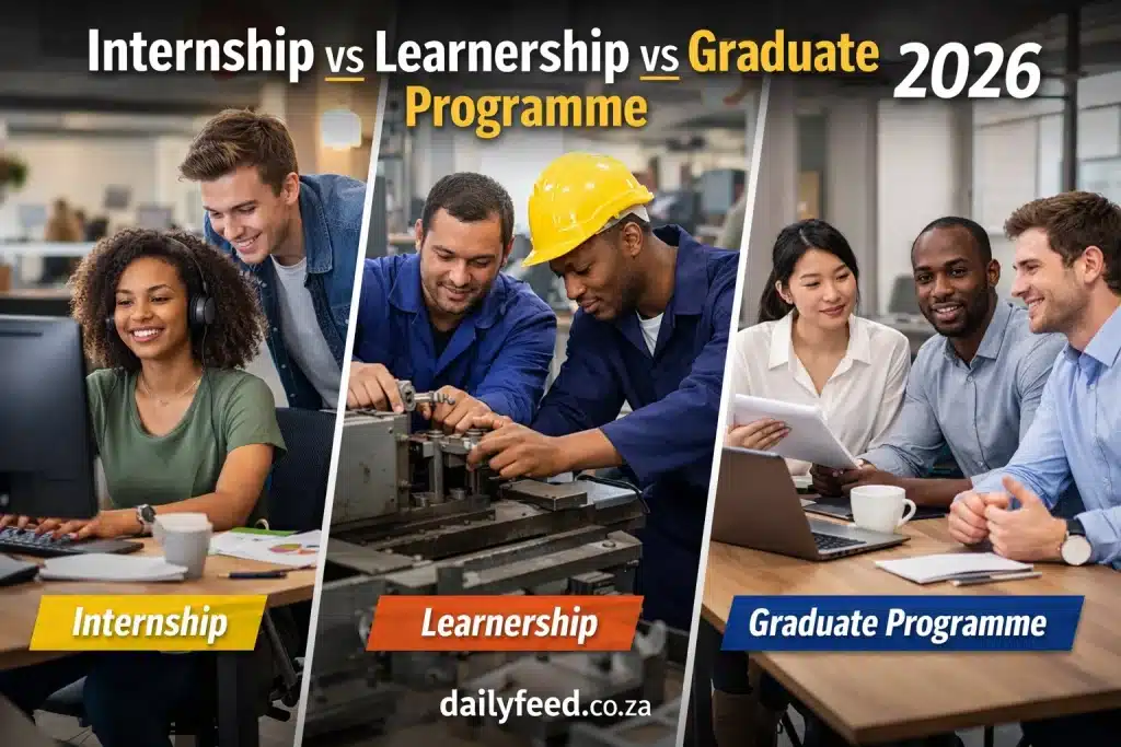 Internship vs Learnership vs Graduate Programme 2026