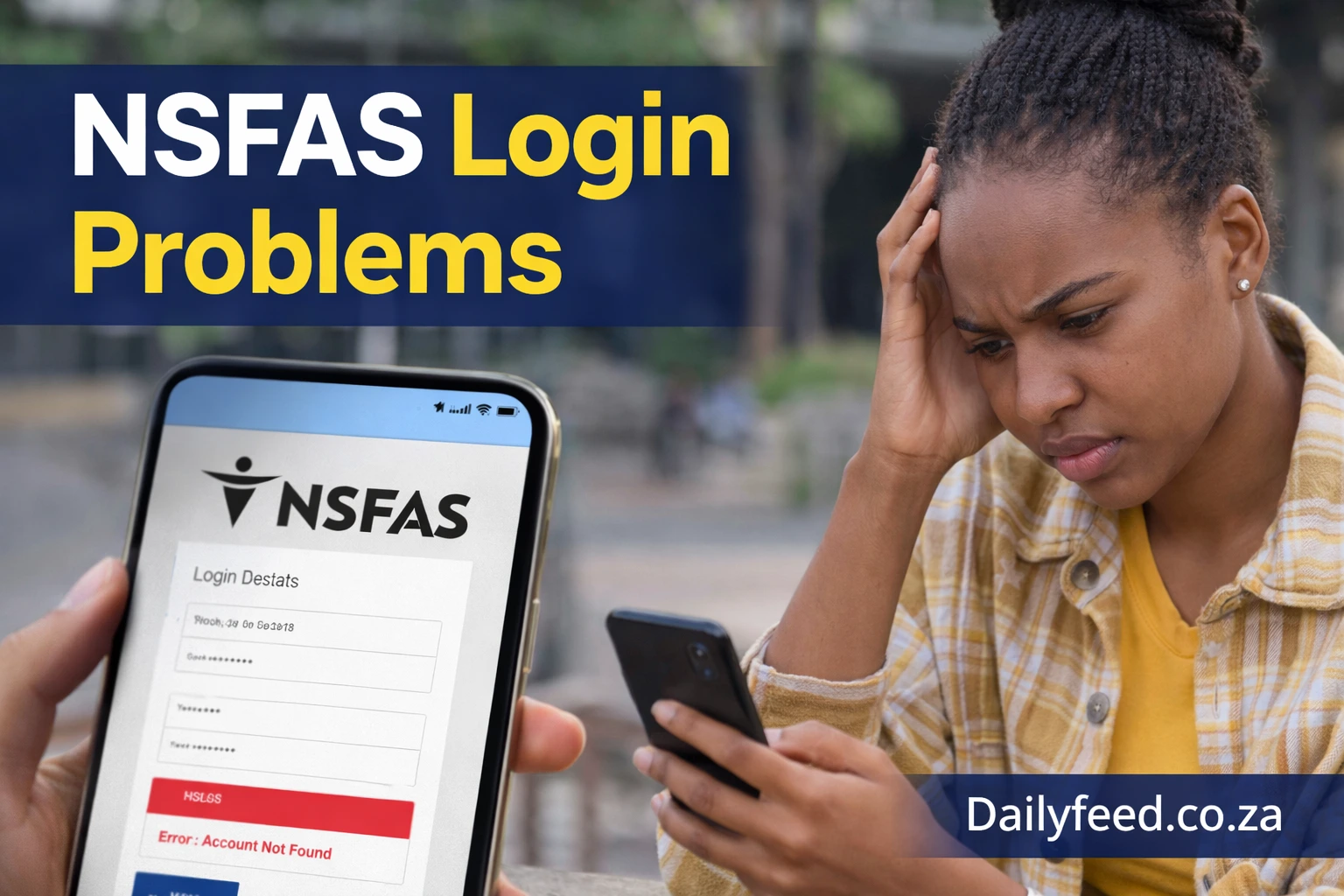 NSFAS login problems