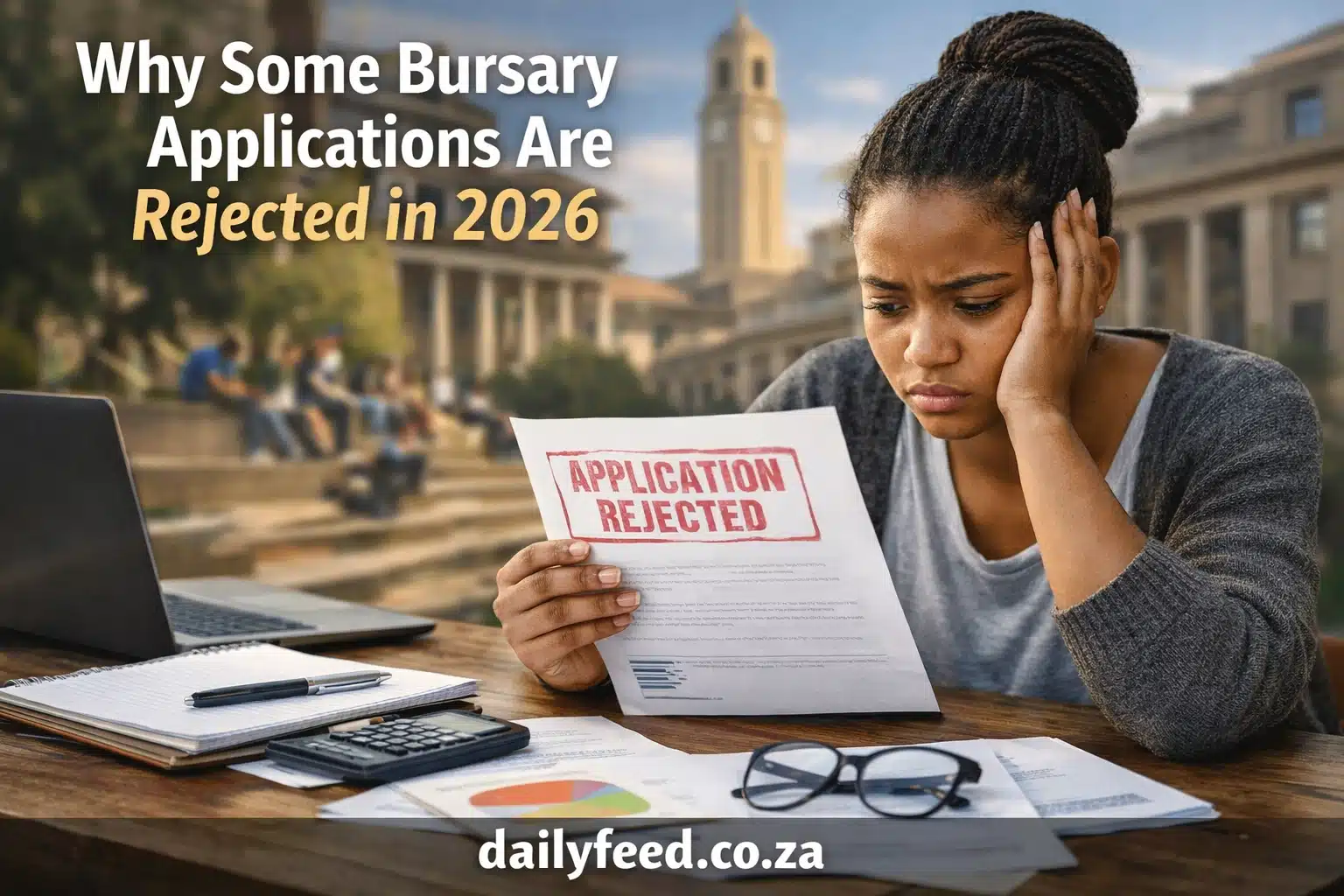 Why some bursary applications are rejected 2026