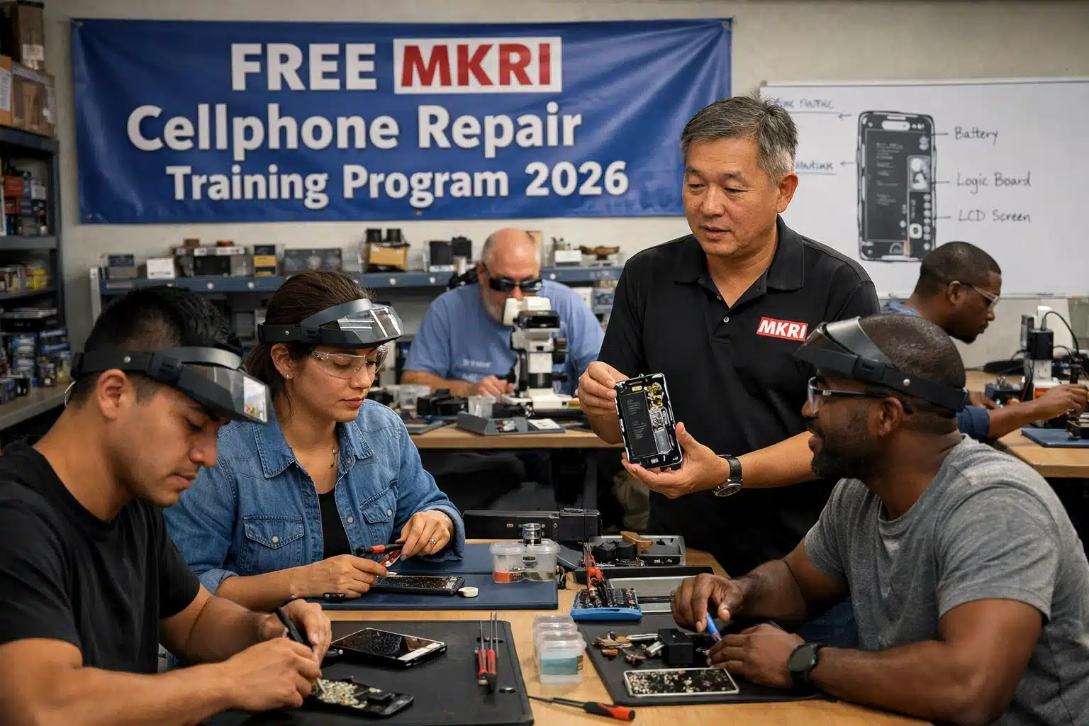FREE MKRI Cellphone Repair Training Program 2026 – Toolkit + Tablet Included! Launch Your Own Business