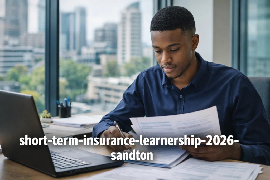 Short-Term Insurance Learnership 2026