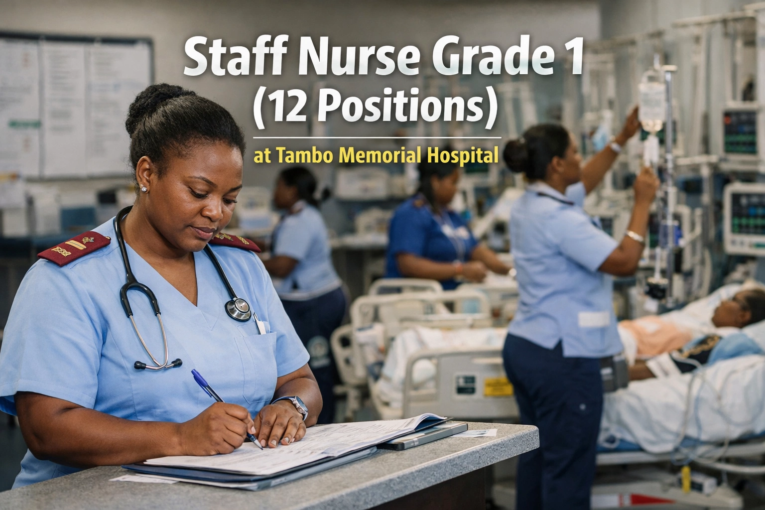 Staff Nurse Grade 1 (12 Positions) at Tambo Memorial Hospital