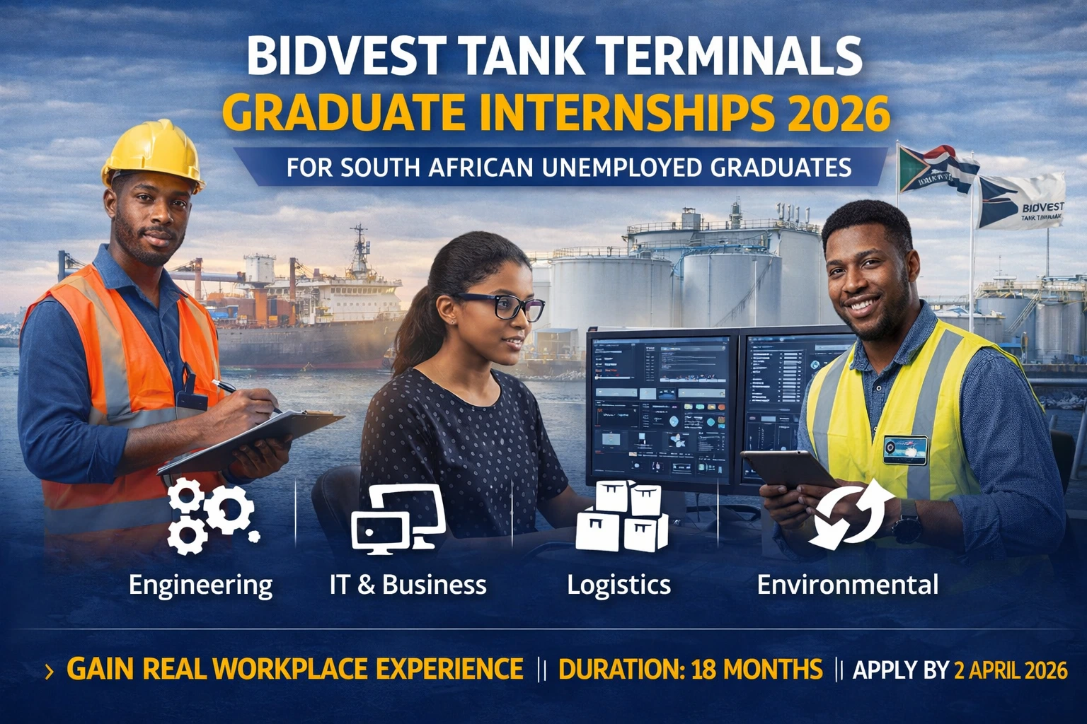 Bidvest Tank Terminals Graduate Internships 2026
