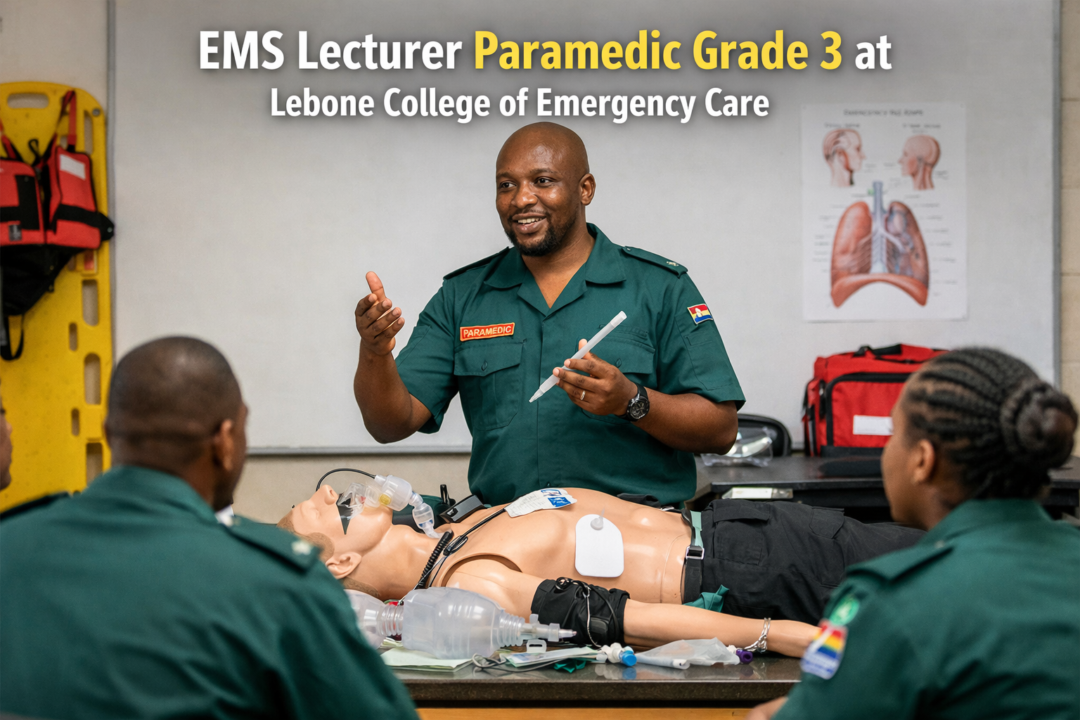 EMS Lecturer Paramedic Grade 3 at Lebone College of Emergency Care