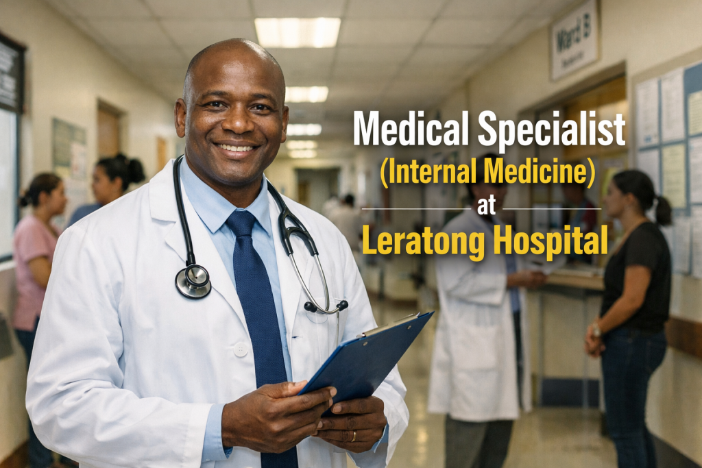 Medical Specialist (Internal Medicine) at Leratong Hospital