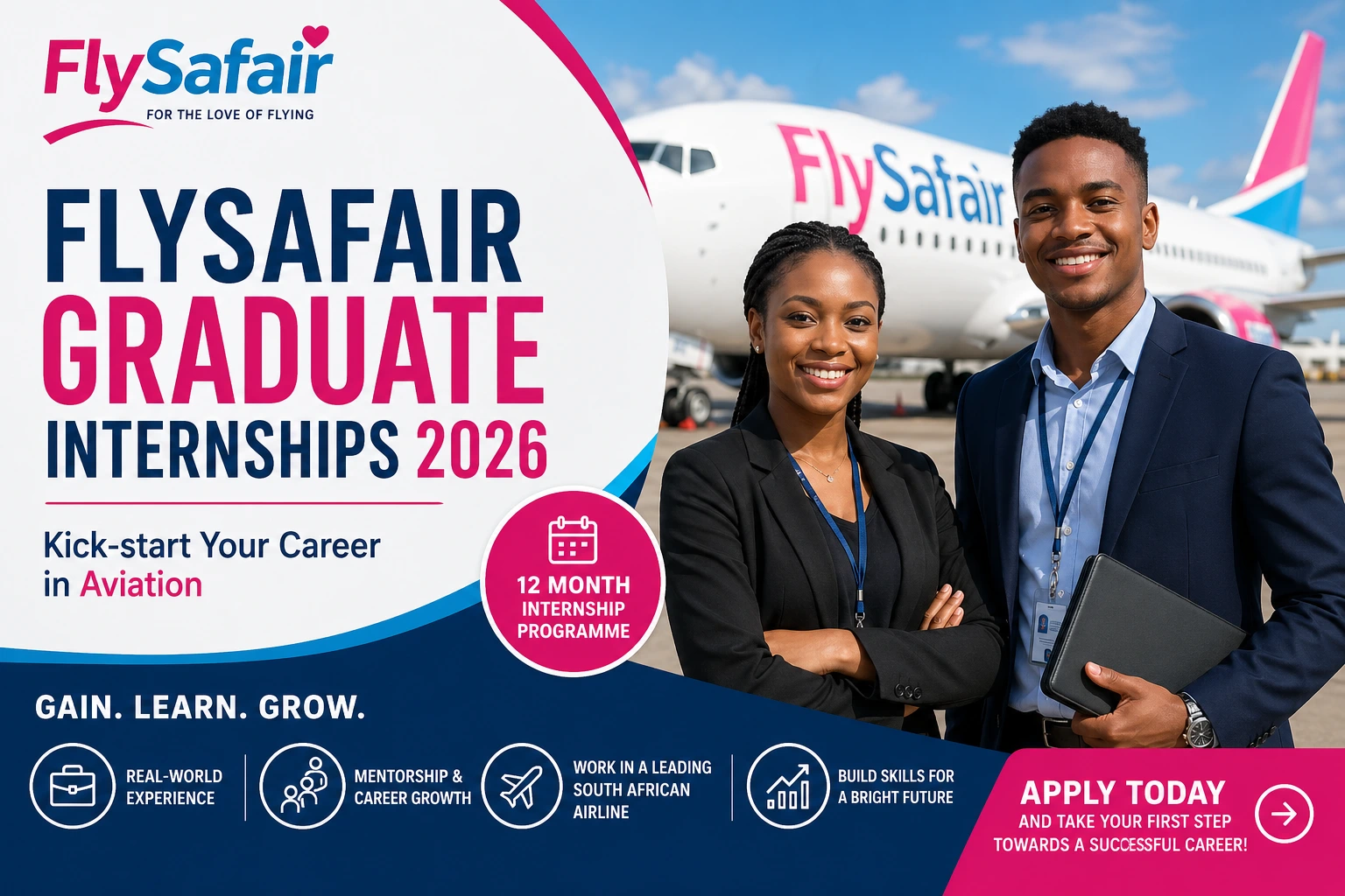 FlySafair Graduate Internships 2026