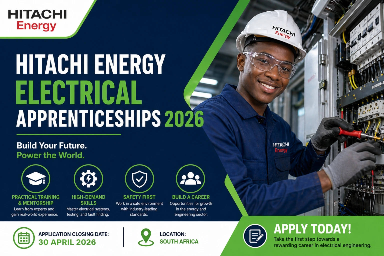 Hitachi Energy Electrical Apprenticeships 2026