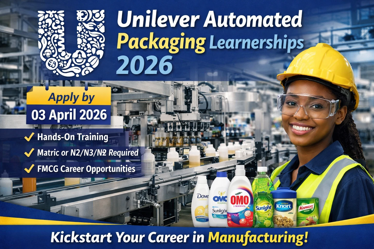 Unilever Automated Packaging Learnerships 2026