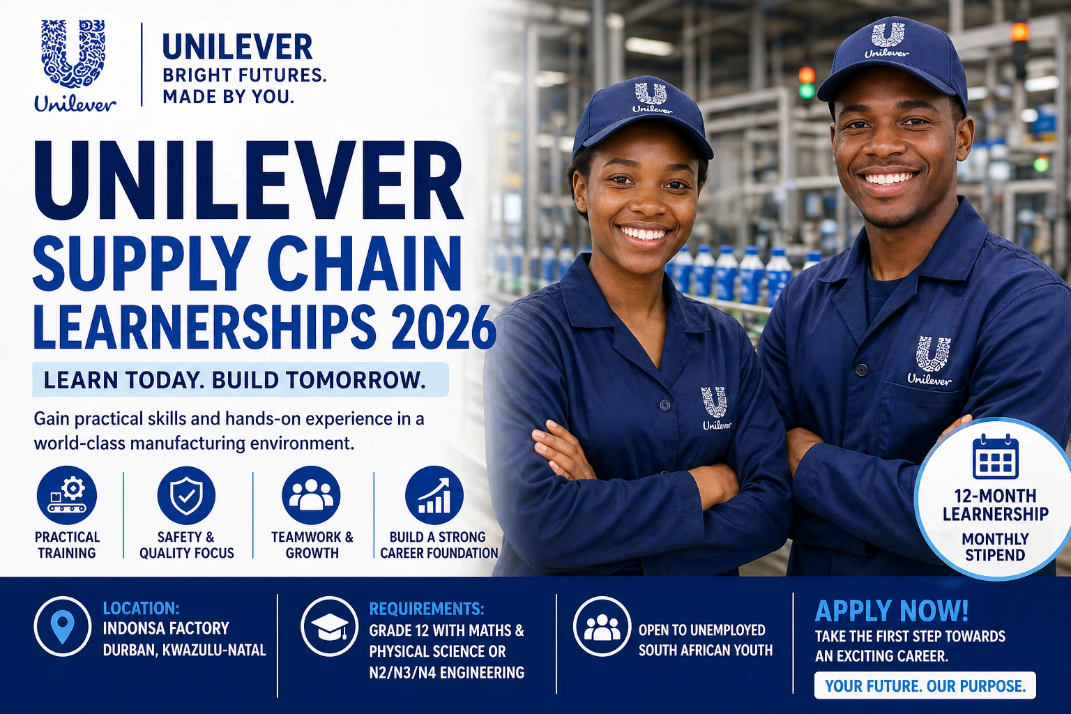 Unilever Supply Chain Learnerships 2026