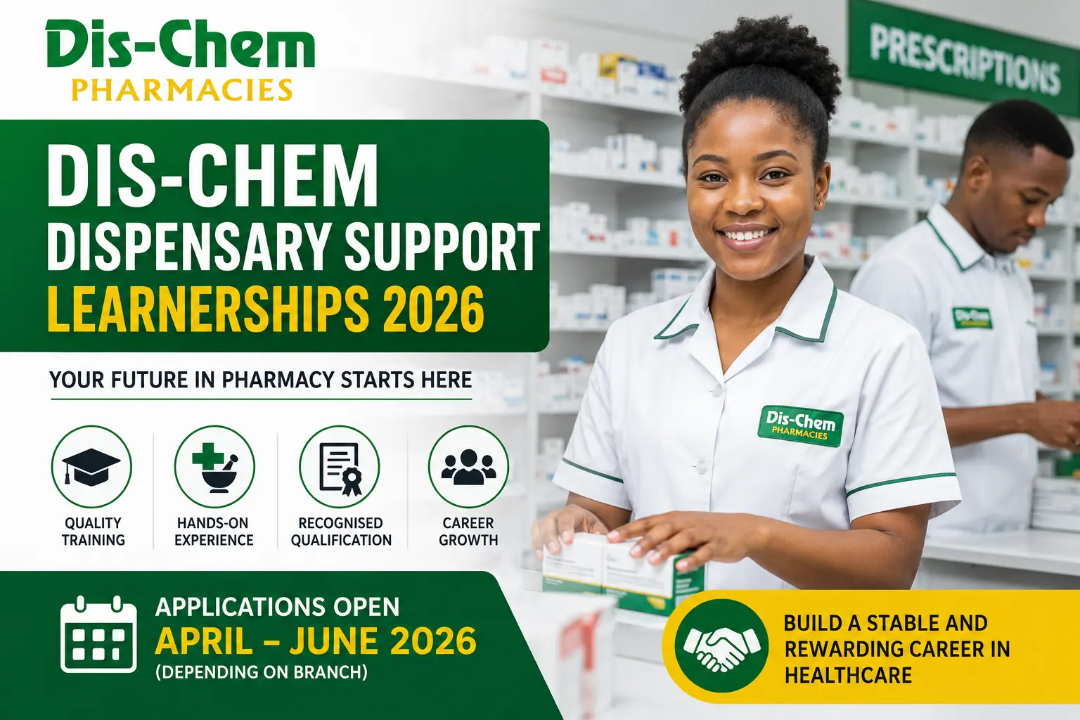 Dis-Chem Dispensary Support Learnerships 2026