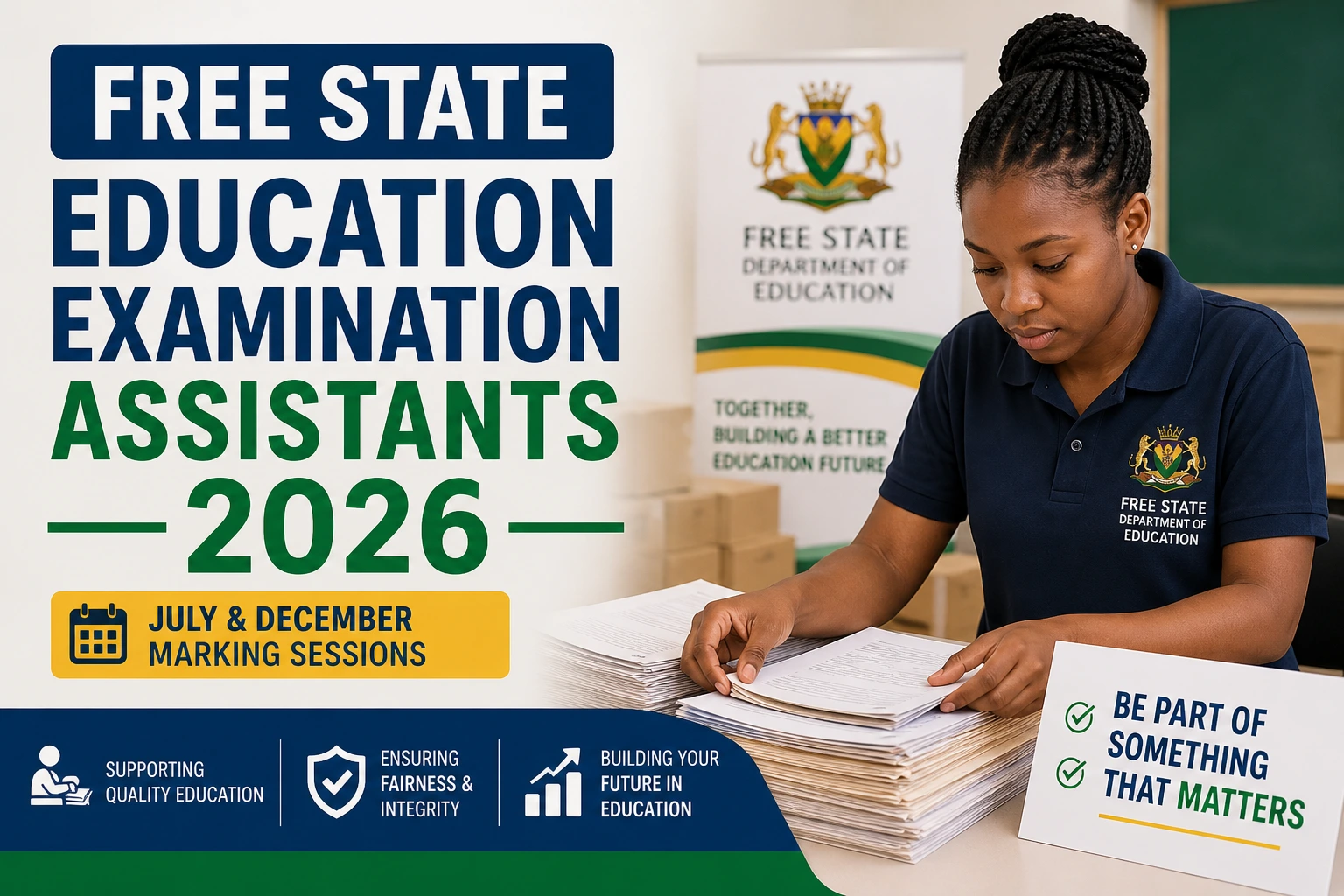 Free State Education Examination Assistants 2026