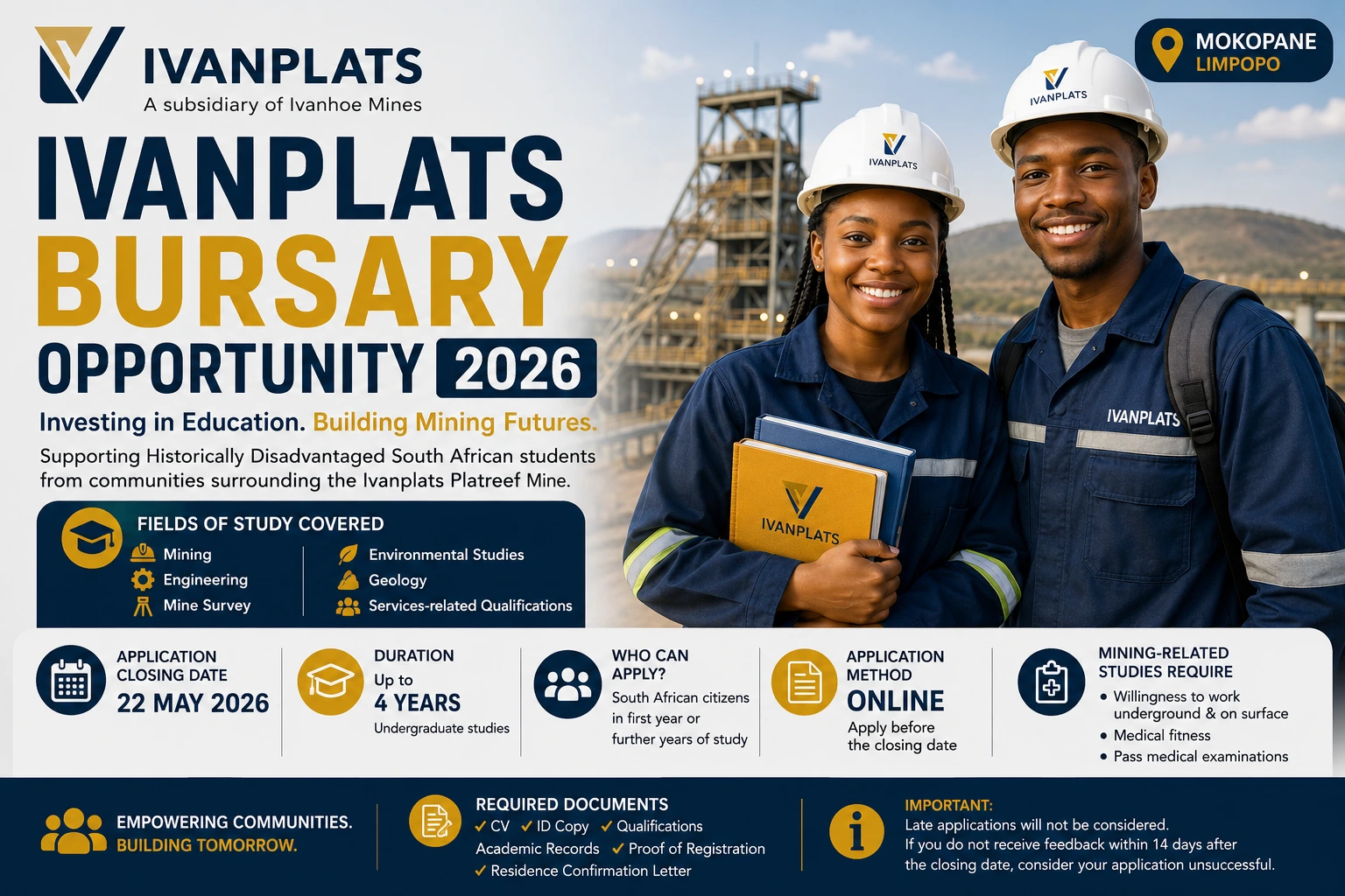 Ivanplats Bursary Opportunity 2026
