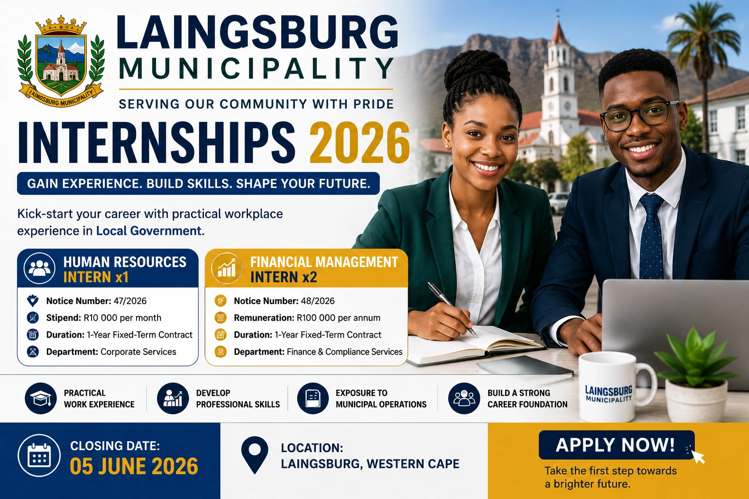 Laingsburg Municipality Internships 2026