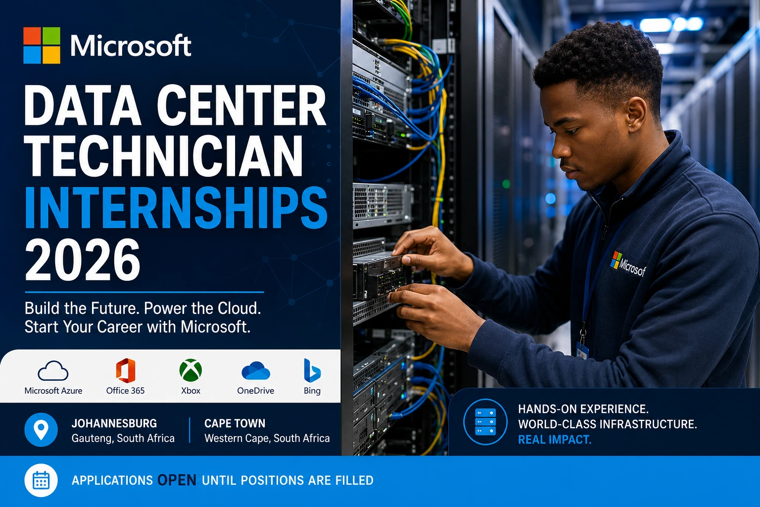 Microsoft Data Center Technician Internships 2026