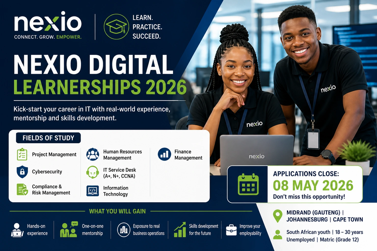 Nexio Digital Learnerships 2026