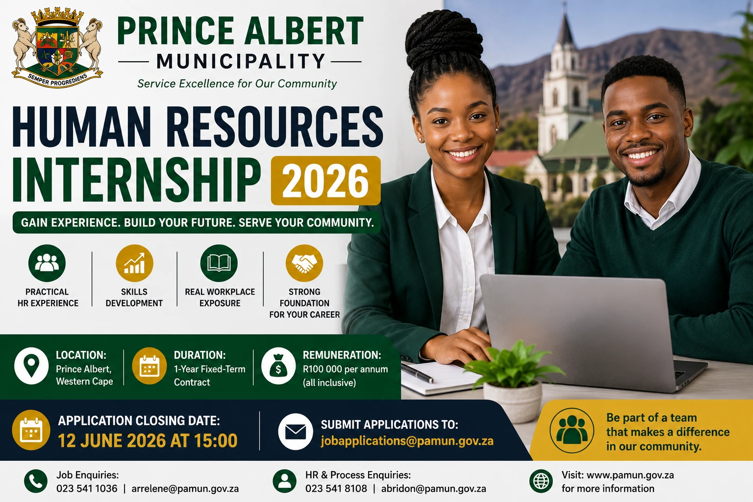 Prince Albert Municipality HR Internships 2026