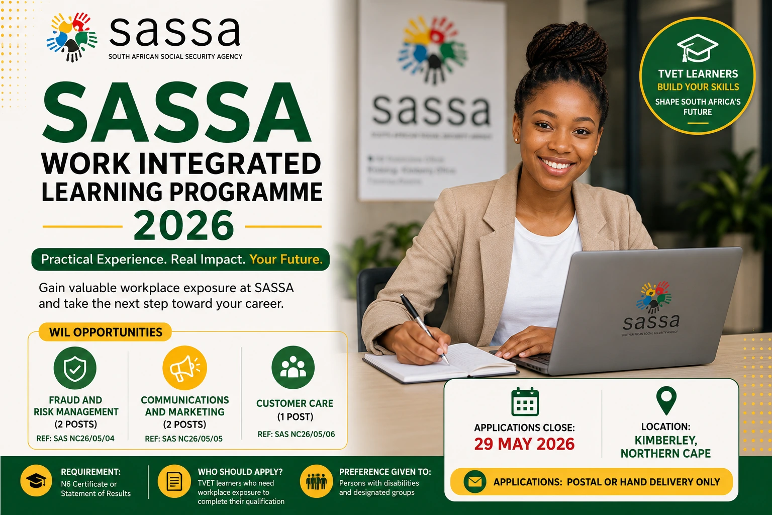 SASSA Work Integrated Learning Programme 2026