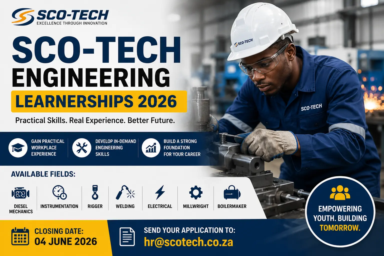 SCO-TECH Engineering Learnerships 2026