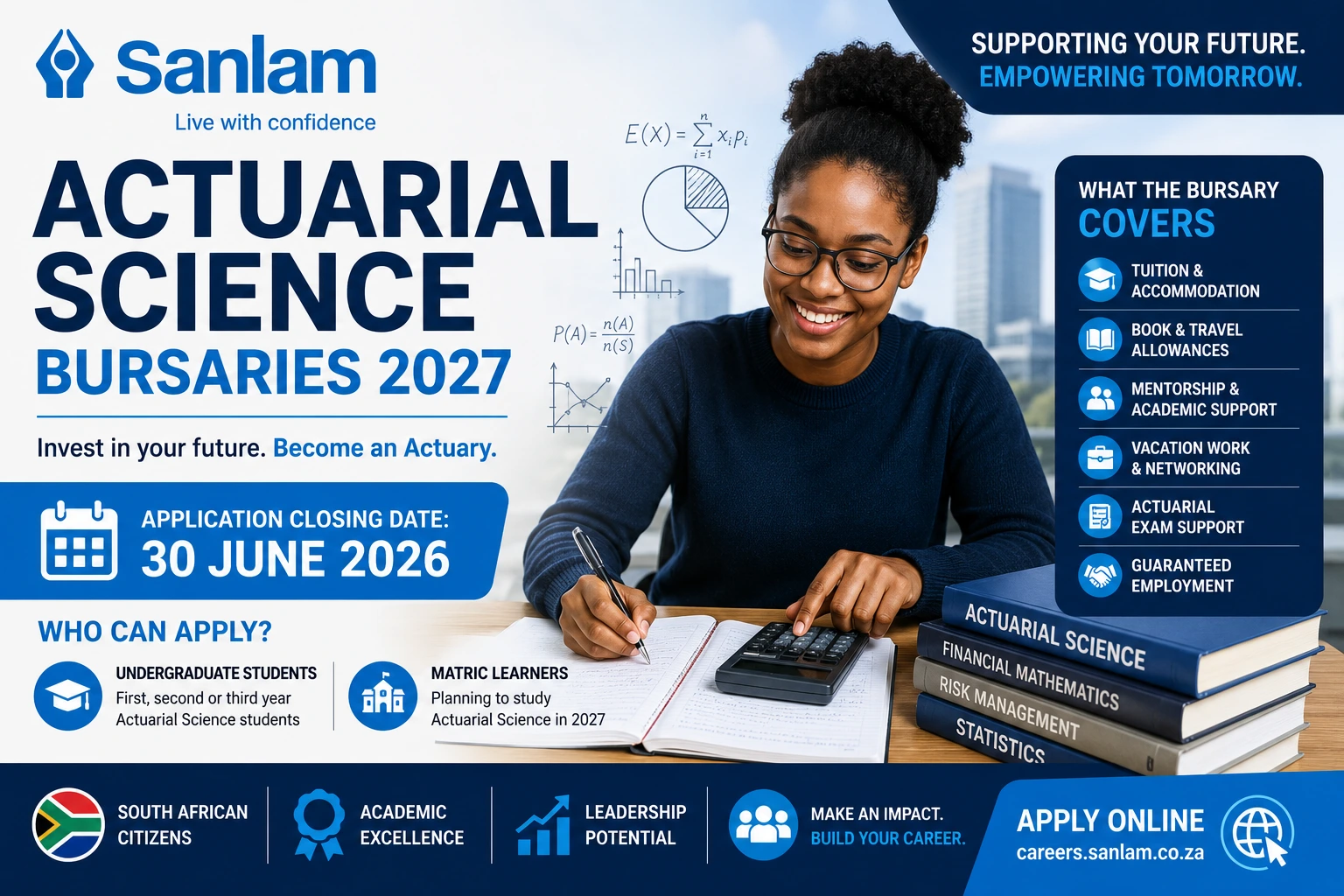 Sanlam Actuarial Science Bursaries 2027