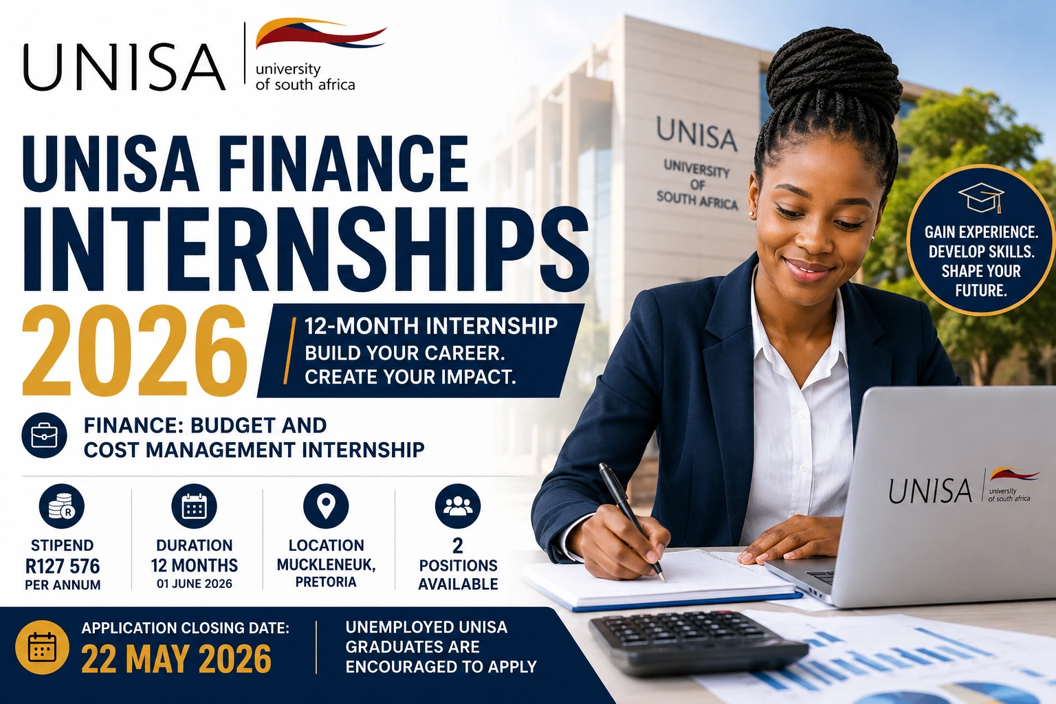 UNISA Finance Internships 2026